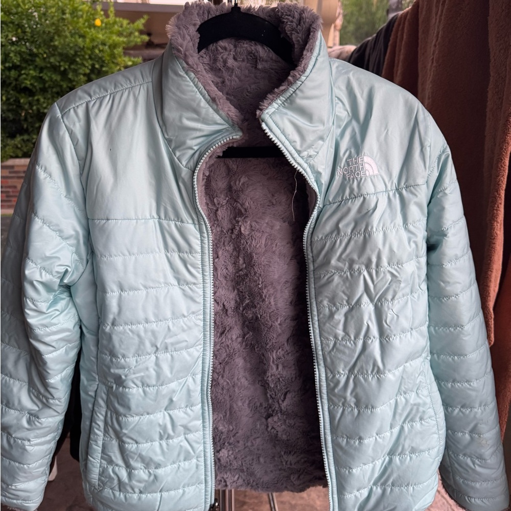 The North Face Sky Blue Quilted Jacket